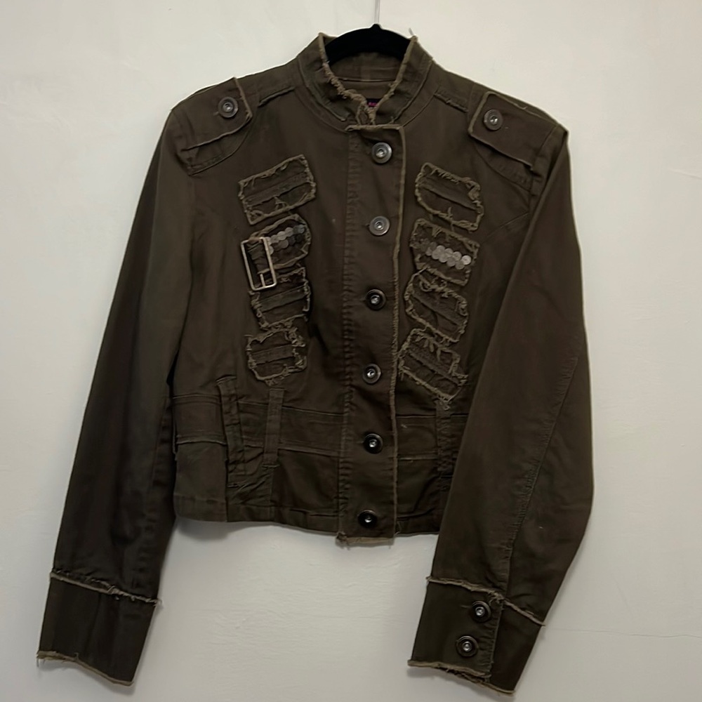 Last Kiss - Army green/brown jacket - XL - Good Used Condition